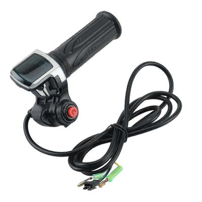 36v sähköpolkupyörän skootteri nopeus kaasukahva LCD-näyttö kytkimellä ebike kierre kaasupoljin ohjaustangon kahva