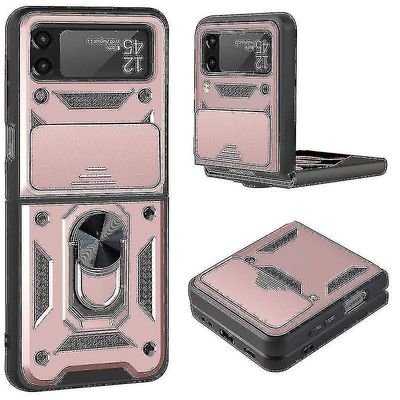 Kotelo sopii Samsung Galaxy Z Flip 3 5g Case Slide Lens -kameran suojaus matta kova pc-rengaskansi sopii Z Flip3 Fundas New Hopea