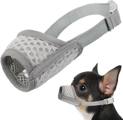 unbrand Hundesnute, myk nettingsnute for små mellomstore hunder Chihuahua-pudler Beagle Dachshund Corgis Labrador Golden, Valpesnute for biting Tyg...