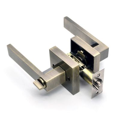 Ovenkahva lukolla ja avaimella, krominen ovenkahvasarja, ulko-ovenkahvan lukko, makuuhuoneen oven lukko, 1 pakkaus Fang Qinggu