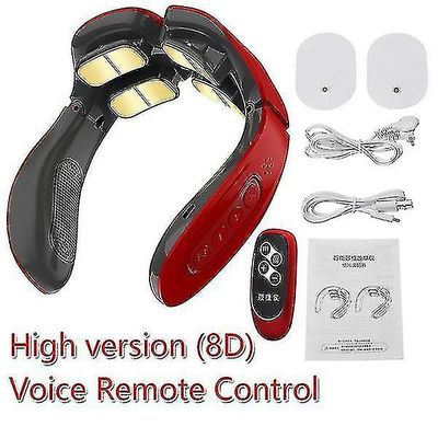 Mikasa 8d elektrisk puls ryg og nakke massager Hvid