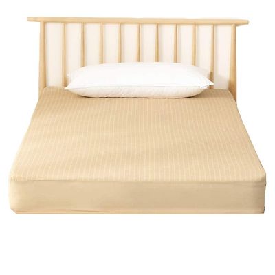 Eveltek 100% vandtæt madrasbeskytter Ultra Soft Cotton Terry Surface Brown Twin