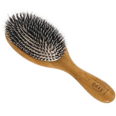 Bass Brushes Bassoharjat Suuri soikea tyyny Wild Boar Nylon Brush, 1 kpl (1 kpl pakkaus)