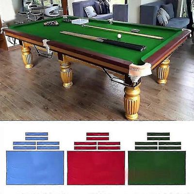 Raskas 7 jalkaa / 8 jalkaa / 9 jalkaa uima-altaan snooker-pöytäliina Huopa sisäpelit BiljardiTarvikkeet Snooker Billiard -tarvikkeet Sininen 8FT-26...