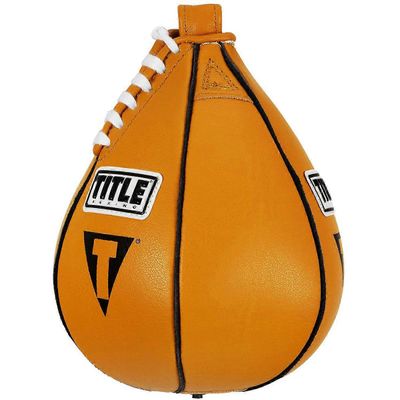 Title Boxing Otsikko Nyrkkeily Nahka Speed Bag Keltainen XS