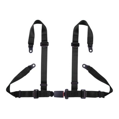 4 pisteen turvavaljaat Mukava sileä turvavyö mönkijälle UTV Go Kart Musta