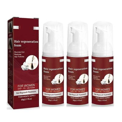 Naisten otsatukka 5% vaahto oheneville hiuksille ja hiustenlähtöön, hiusten uudelleenkasvun hoitoon