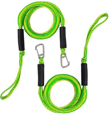 Linkrunning 2stk Bungee Dock Lines Fortøjning reb af 4-5.5ft sejlads gaver grøn 4ft