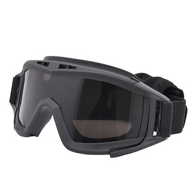 Militære airsoft taktiske beskyttelsesbriller Sort