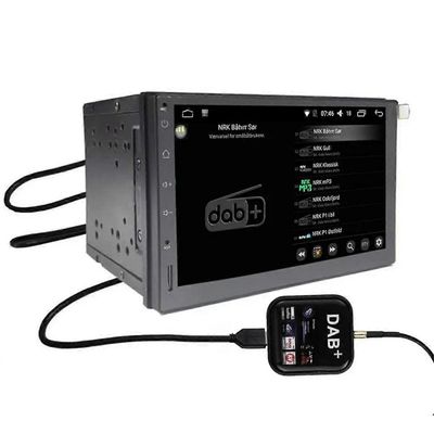 DAB + USB Android-autoradioviritin ikkuna antennin navigointi APP-ohjaussarja universaali DAB USB Dongl Musta