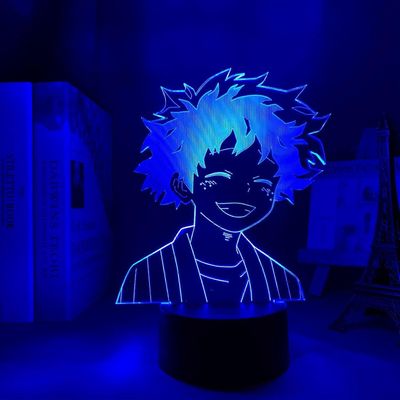3D-yövalot johtivat Izuku Midoriya Deku 3D-lamppu anime My Hero Academia johti yövaloa lapsille Makuuhuoneen sisustus Deku yövalo syntymäpäivälahja...