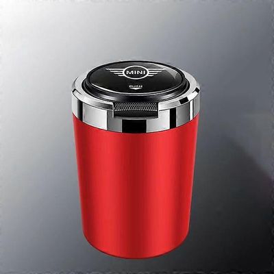 Tuhkakupit sopivat Mini Cooper Countrymaniin TOIMII R55 R56 R60 F54 F55 F56 yhden avaimen avoin kansi monitoiminen auton tuhkakuppi sisäosat Punainen