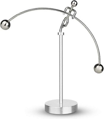 Painonnostaja Kinetic Art Balance Steel Balance Phics Koulutussisustus kotitoimiston työpöydälle (1kpl, hopea)