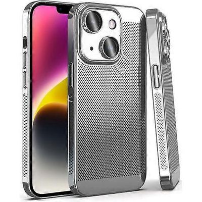 IPhone 15: lle hienoverkkoinen jäähdytyspuhelinkotelo Hopea 15 Pro