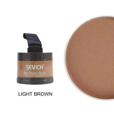 Sevich Fluffy Thin Powder Hairline Shadow Covers Root Cover Up Hair Concealer Light brown
