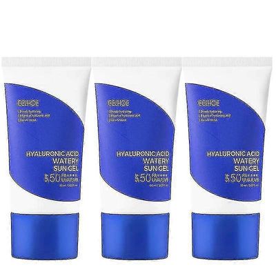 3x Hyaluronihappoa sisältävä vetinen aurinkovoidegeeli 50ml SPF50+ Pa++++