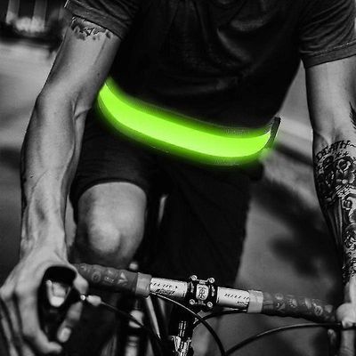 Zihaisheng Led juoksuvyötärö - USB-ladattava heijastava hehkuva led-vyötärönauha, vilkkuva turvavalovyö juoksijoille, lenkkeilijöille