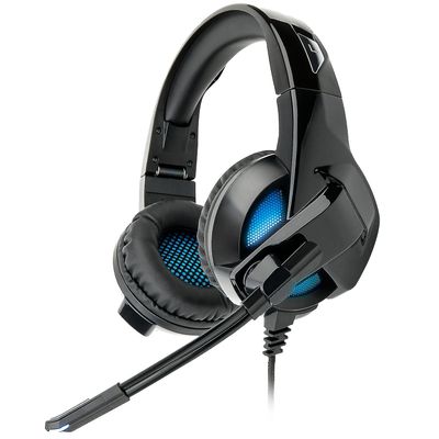 Cytlv Gaming Headset med mikrofon, Virtual 7.1 Surround Sound USB Gaming hodetelefoner med støyreduserende Mic Rgb Light Soft Memory øreputer