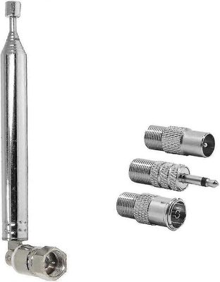 75 ohmin teleskooppinen Dab-radio-antenni Hifi Av -vastaanottimen minijärjestelmälle, Fm