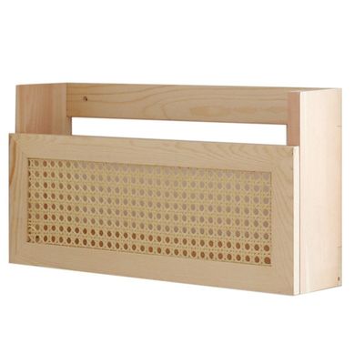 Wooden Magazine Wall Rack med rotting File Holder Hengende fil Rotting bokhylle Wooden Mail Organiser Tre farger
