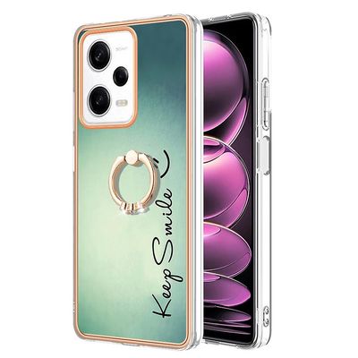 Kickstand galvanisert veske til Xiaomi Redmi Note 12 Pro 5g / Note 12 Pro Speed 5g / poco X5 Pro 5g Hold smil