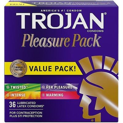 Trojan Troijan nautintolajikepakkaus voideltu kondomi - 36 laske