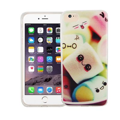 König Telefonetui til Apple iPhone SE 2020 Marshmallows Case Case Cover Cover Motif Slim