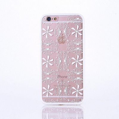 König Apple iPhone SE 2020 Telefonetui Mandala Taske Beskyttelsesetui Cover Ornamenter Hvid