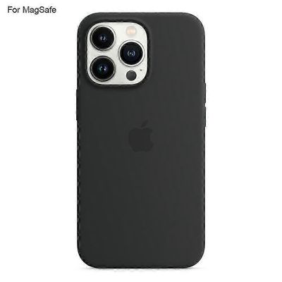 IPhone 14 Pro -kotelo, joka on yhteensopiva MagSafe Liquid Silicone -puhelimen takakannen kanssa [Induction Popover] Black