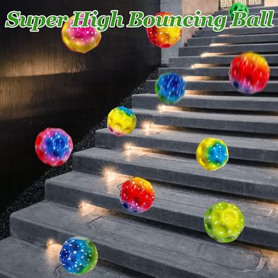 6 X Astro Jump Ball, Astro Jump Ball, Moon Ball, High Jumping Rubber Ball, hopper gummi ball, Space Ball, en popping støy, Mini Bouncing Ball leket...