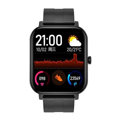 Ebox Smart watch ip67 vandtæt med bluetooth opkald oplysninger push control musikafspiller Sort