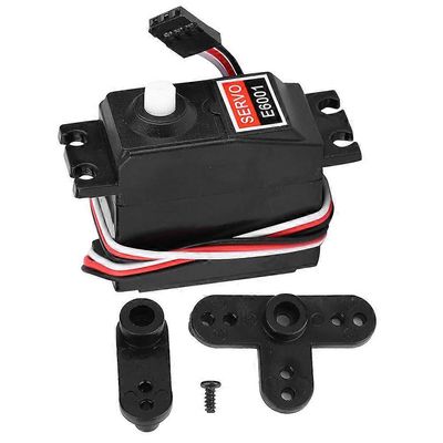 RC vedenpitävä servo, 6KG E6001 muovivaihteisto analoginen servo, muovinen vaihdeservo RC-malleihin, HSP 94105 94106 94166 1/10 RC-autoon