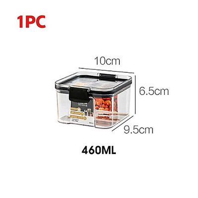 Atucoho Food Storage Crisper Container Plast Køkken Køleskab Nudelboks Multigrain Opbevaringstank Gennemsigtige forseglede dåser