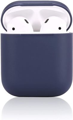 AIR Silikonecover med sportsrem til Airpods 2 forreste LED ikke synlig (mørkeblå)