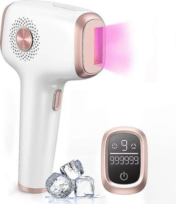 Baicccf Laser-karvojen poisto jääjäähdytystoiminnolla naisille Pysyvä,999,999 vilkkuu kivuton IPL-karvanpoistoaine, karvanpoistolaite kainaloiden j...