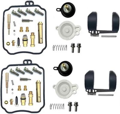 Kaasuttimen uudelleenrakennussarja Moottoripyörän hiilihydraatti kelluva kalvo Aircut kaasuläpän ruuvisarja YAMAHA:lle V-STARille DRAGSTAR XVS650 X...