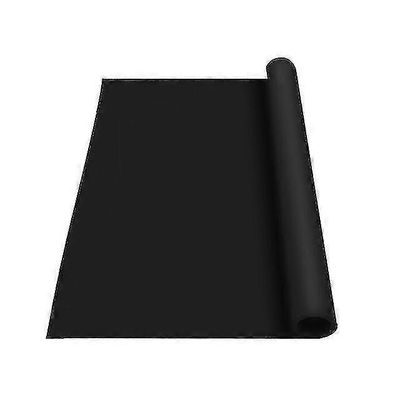 Erittäin suuri silikonimatto Lämmönkestävä arkki Vedenpitävä Levy Keittiön tiskisuoja Vinyyli Käsityömatot Nonslip Table Placemat Musta 50 X 50 CM
