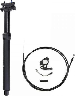 Dropper-tolppa, 27.2x370mm polkupyörän satulatolpan korkeussäädettävä w / 150cm sisäinen/ulkoinen kaapeli MTB maantiepyörälle BMX