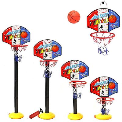 Kids Basketball Hoop og stativ Justerbar høyde, Net Ball Pump Portable Basketball Innendørs utendørs aktivitet Sport