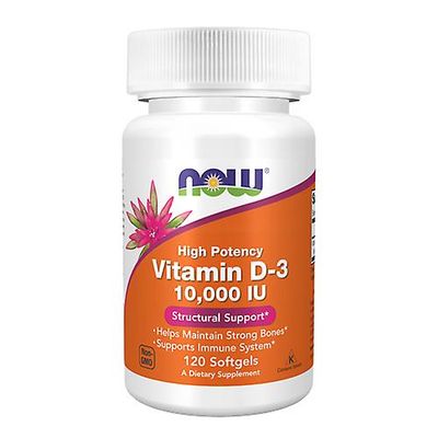 NOW Foods Nu Livsmedel Vitamin D3, 10 000 IE, 120 Softgels (Förpackning med 1)
