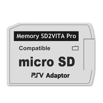 SD2Vita 5.0 -muistikorttisovitin, PS Vita PSVSD -SD -sovitin PSV 1000/2000 PSTV FW 3.60 HENka Valkoinen