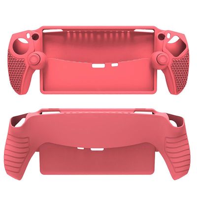 Silikoninen suojakotelo PS Portalille, joustava ihonsuojus Täysi suojakotelo Liukumaton suojus PS Portal Remote Playerin lisävarusteet vaaleanpunainen