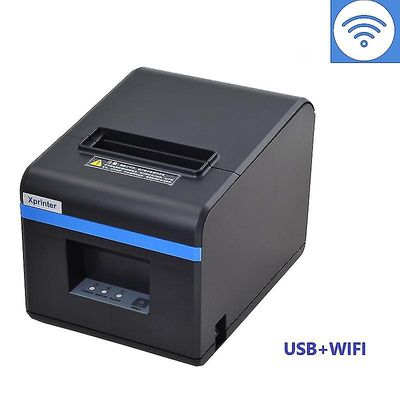 Termisk kvitteringsskriver 80mm med automatisk kutter for pos datamaskin mobiltelefon USB / ethernet / usb + bluetooth / usb + wifi billettskriver ...