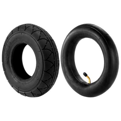 (8inch X 2inch) 200x50 (8inch) dæk passer til elektrisk gas scooter & elektrisk scooter (indre rør includ Sort