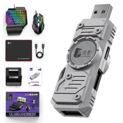 M9 5-in-1 langallinen Bluetooth Dual Mode Mobile Game Converter näppäimistöllä ja hiirellä