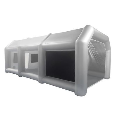 Puhallettava ruiskuhyttiteltta Kannettava maalimökkiteltta läpinäkyvällä ikkunalla ja ilmansuodattimella