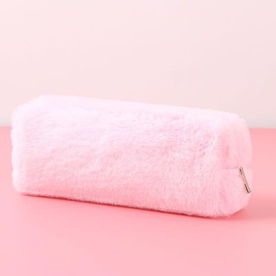 Cute Fashion Plys Lynlås Blyant Taske Brevpapir Pose, Pink Color