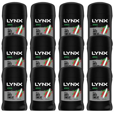 Lynx Africa Anti-perspirant Deodorant Stick 48 timer Duft - 12x50ml
