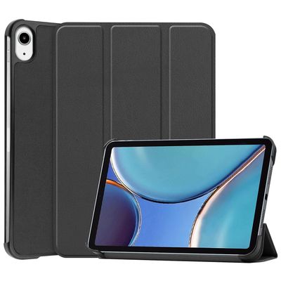 König Tablet taske til Apple iPad mini 6 Beskyttelsesetui Wallet Cover 360 etuier sort