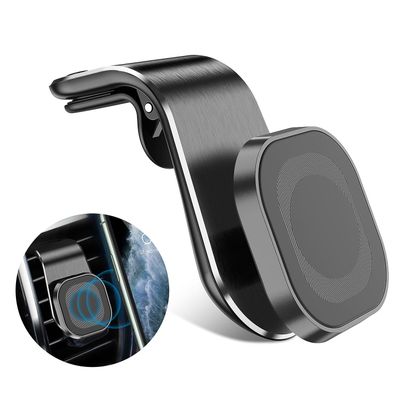 Bil telefon holder ventilationshul magnetisk 360 graders roterende metal magnetisk